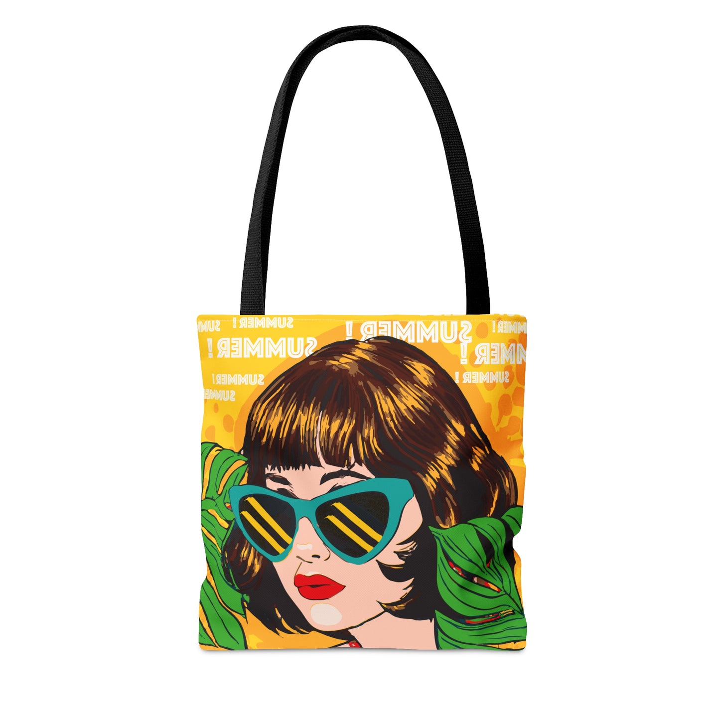 Brunette - Girl pop art Tote Bag