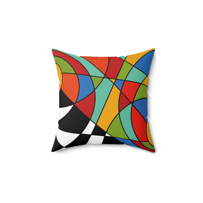 Abstract geometric Art - Square Pillow