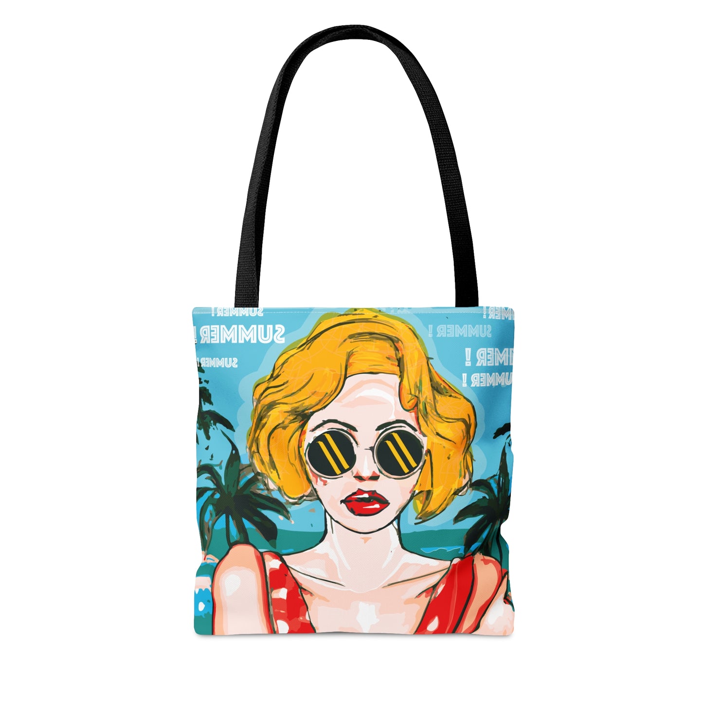 Girl at playa Pop art - Tote Bag