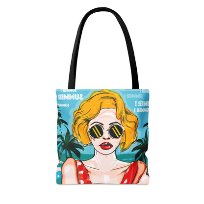 Fille à Playa Pop art - Tote Bag