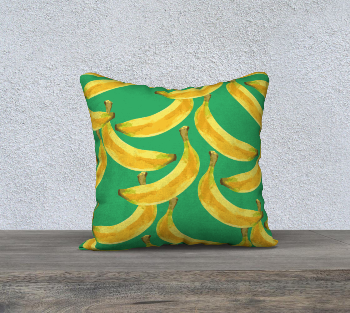 Bananas 18x18 Pillow Case 🌳