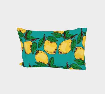 Citrus On Blue Pillow Cases 🌳