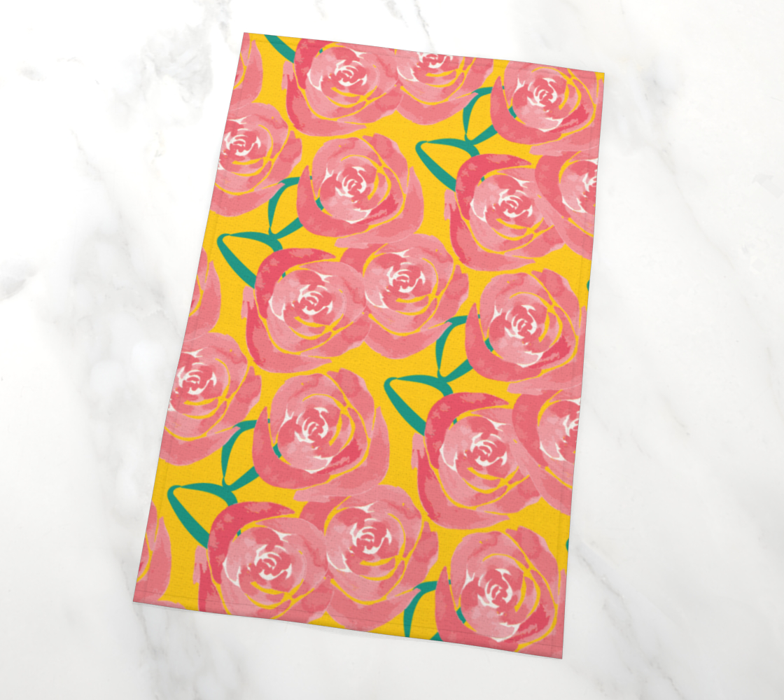 Sunny Roses Tea Towels (set of 2) 🌳