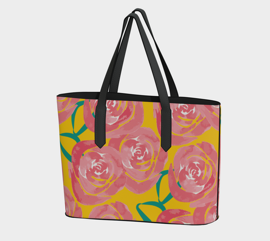 Sac en cuir végétalien Roses 🐱