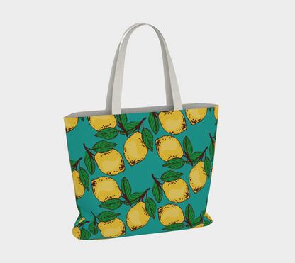 Citrus on Blue Tote Bag 🌳