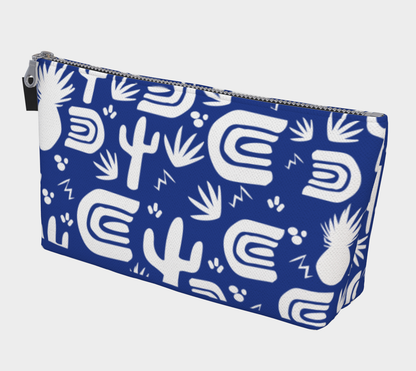 Blue Cactus Makeup Bag 🌳