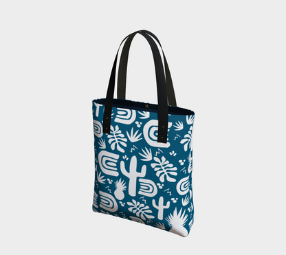 Blue Cactus Urban Tote Bag 🌳