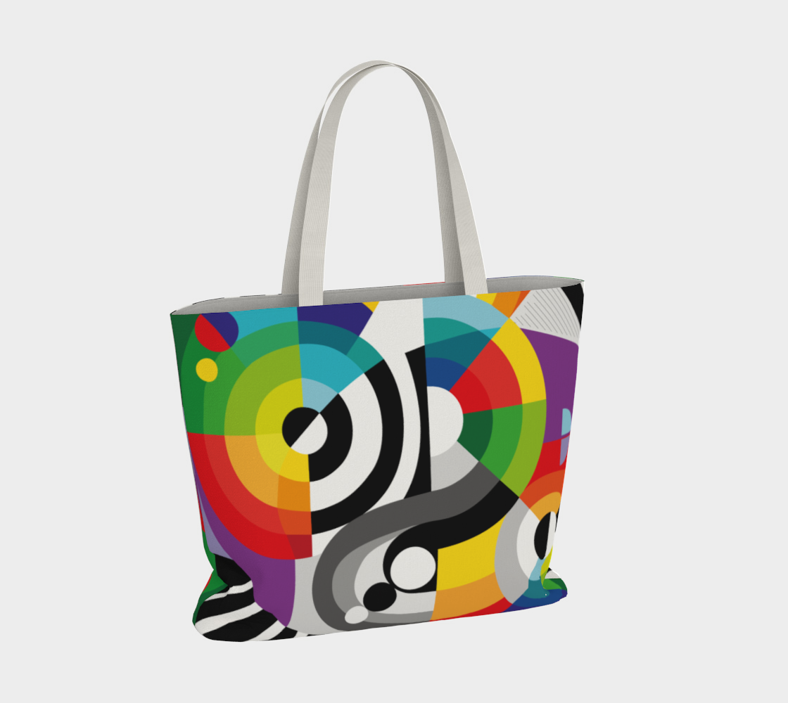 Rhythm & Colors Large Tote Bag 🌳