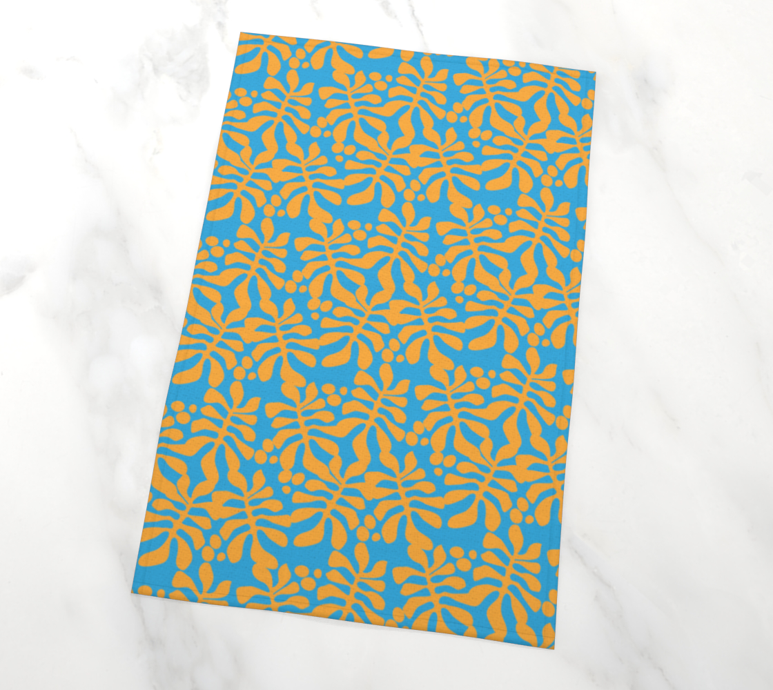 Exotic Contrast Tea Towels (set of 2) 🌳