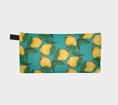 Citrus On Blue Pensil Case  🌳 🍎