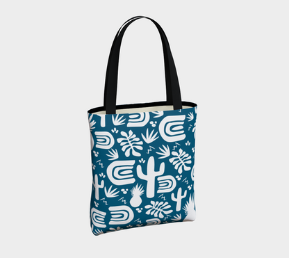 Blue Cactus Urban Tote Bag 🌳