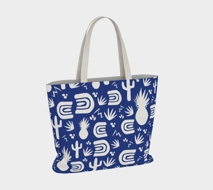 Blue Cactus Tote Bag 🌳