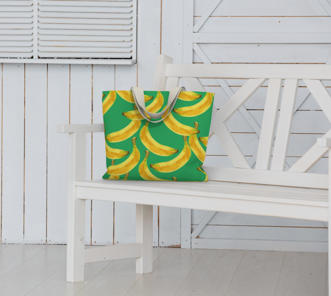 Bananas Green Tote bag 🌳