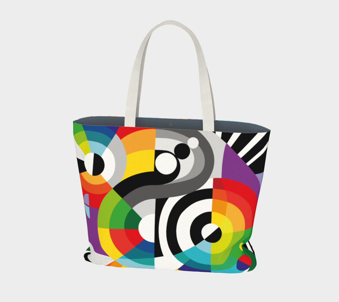 Rhythm & Colors Large Tote Bag 🌳