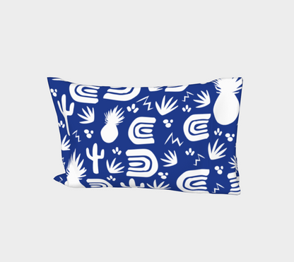 Blue Cactus Pillow Case 🌳