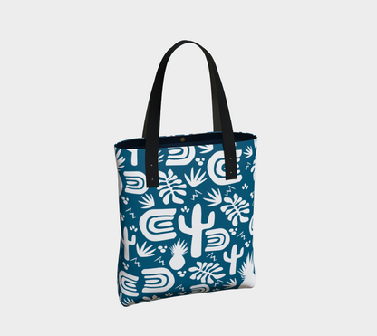 Blue Cactus Urban Tote Bag 🌳