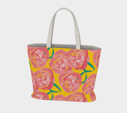 Roses Tote with pockets 🌳