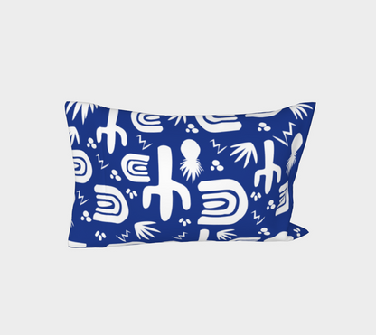 Blue Cactus Pillow Case 🌳