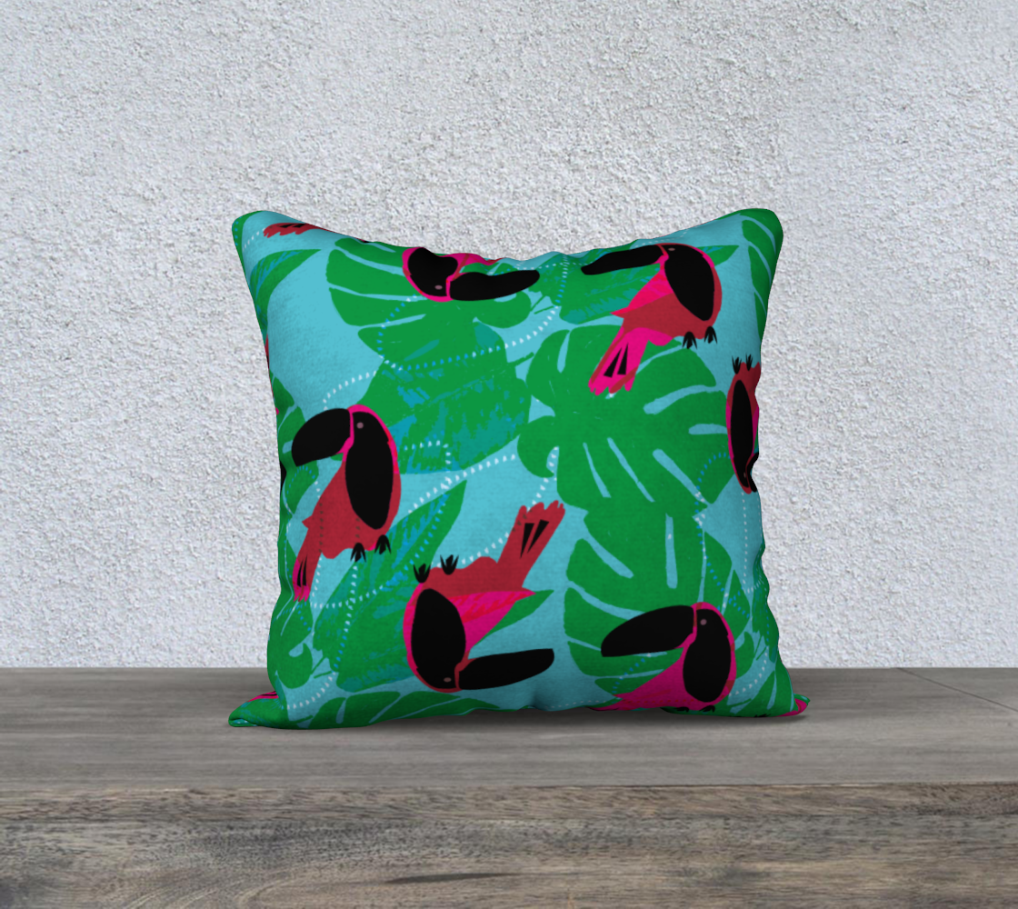 Toucan 18x18 Pillow Case 🌳